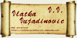 Vlatka Vujadinović vizit kartica